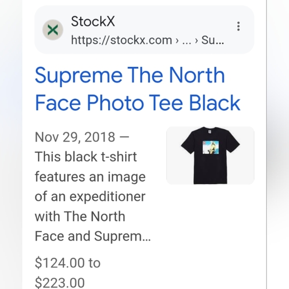 Supreme x The North Face Expedition Black Graphic Photo T-Shirt - Picture 5 of 5